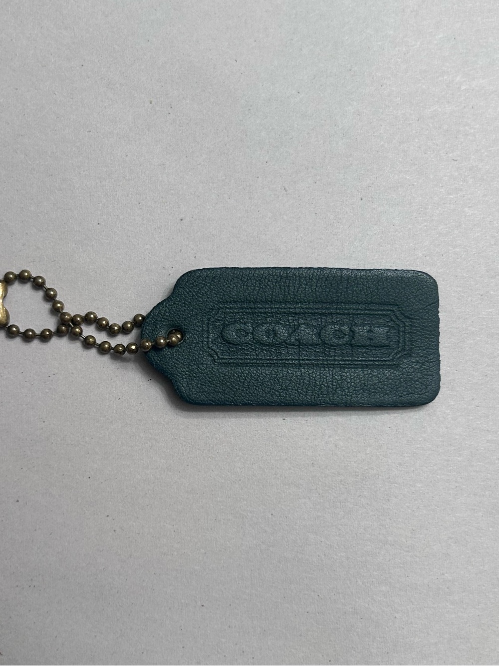Vintage Coach Bottle Green Hangtag